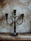 Black Metal Candelabra 3 Arm Candle Holder Table Centerpiece 15 Inch Decor